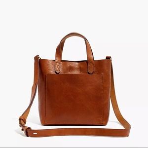 Madewell Small Transport Crossbody Bag Brown Leather English Saddle NWOT